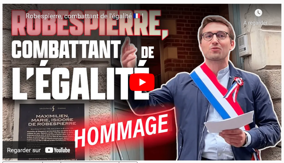 28 juillet 2022Hommage à Robespierre, combattant de l'égalitépar