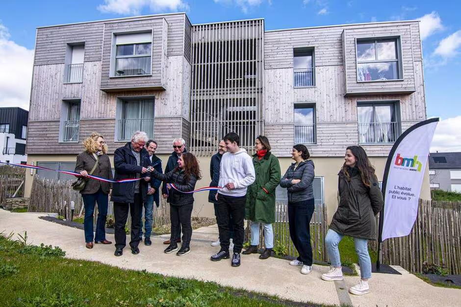 Huit logements BHM inaugurés dans le quartier de Kerlinou, à Brest (OF.fr-22/04/24)