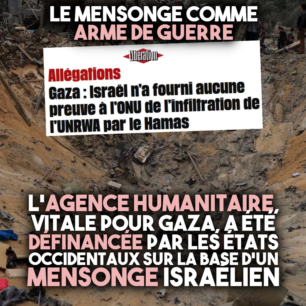 L’aide humanitaire à Gaza a été coupé sur la base d’un mensonge. (ContreAttaque – 23/04/24)