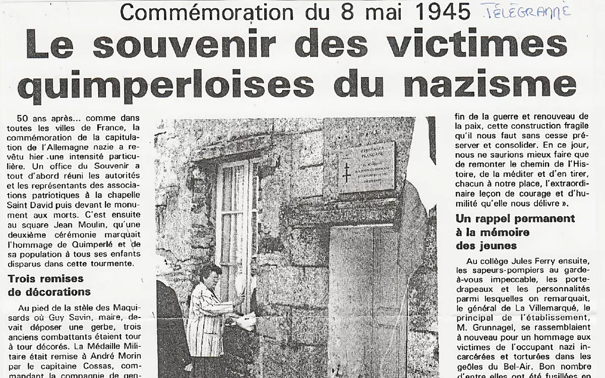 La résistante Marguerite Le Moign : l’agente de liaison de Quimperlé (LT.fr-29/07/24)