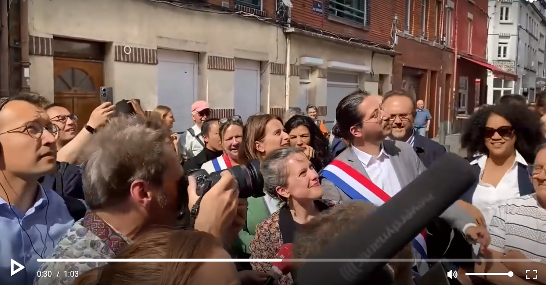 Lucie Castets fait son baptême de terrain à Lille et reçoit un accueil de ministre à Wazemmes (VdN-28/07/24)