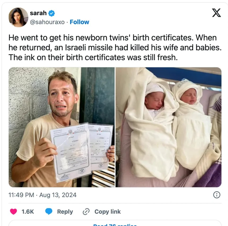 Il avait deux bébés. (Arrêt Sur Info – 14/08/24)