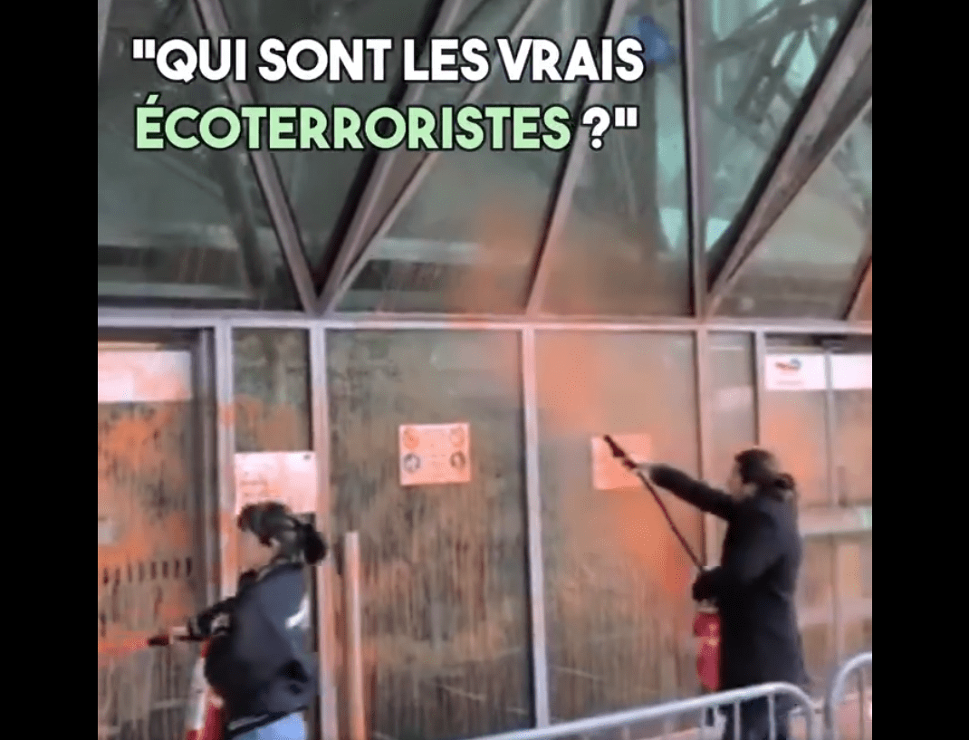 «Qui sont les écoterroristes ?» : le siège de Total ciblé par des écologistes (CA.net-25/10/24)