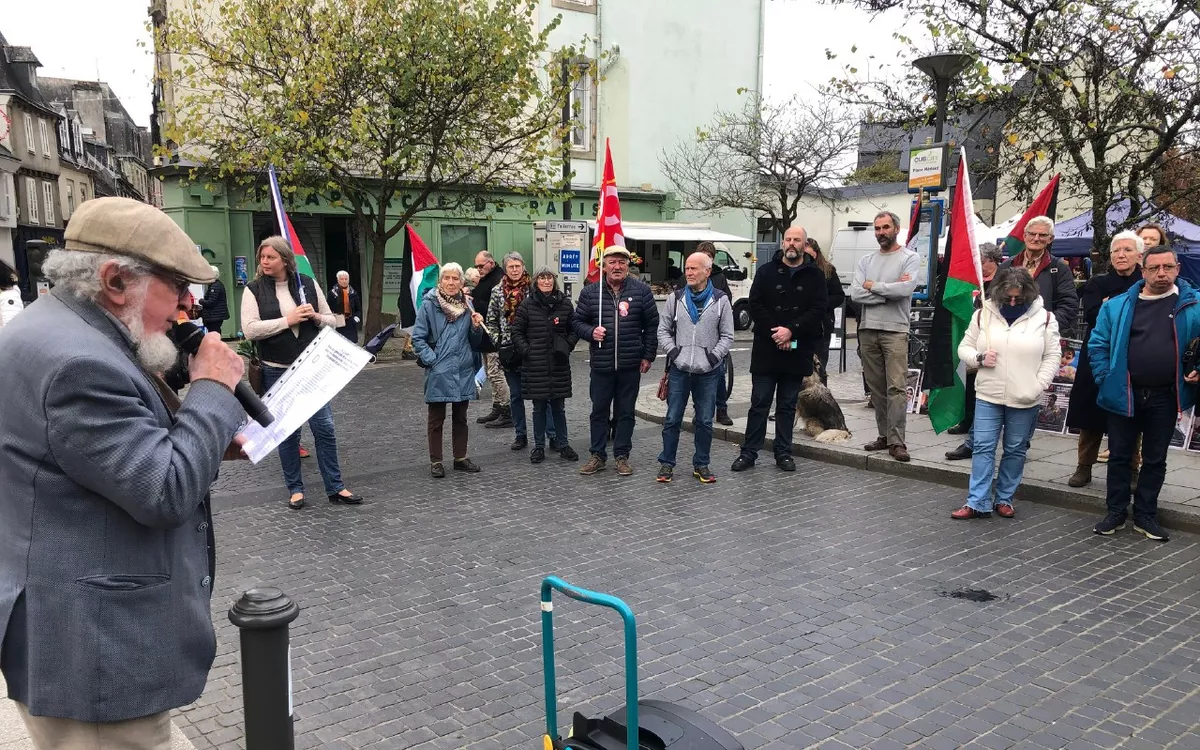 À Quimper, une centaine de personnes mobilisées pour un cessez-le-feu à Gaza (LT.fr-16/11/24)
