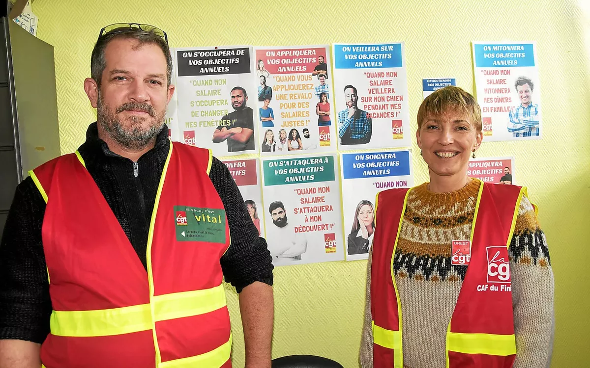 Des agents de la CPAM et de la Caf du Finistère en grève (LT.fr-21/11/24)