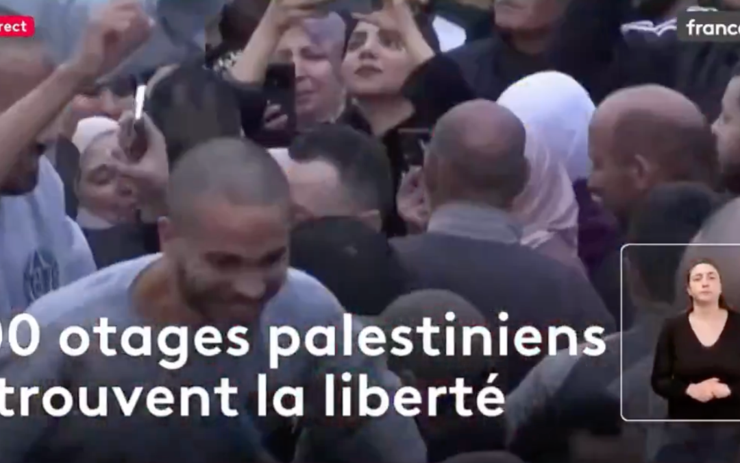 N’en déplaise à France info, 200 otages palestiniens retrouvent la liberté (frustration-28/01/25)