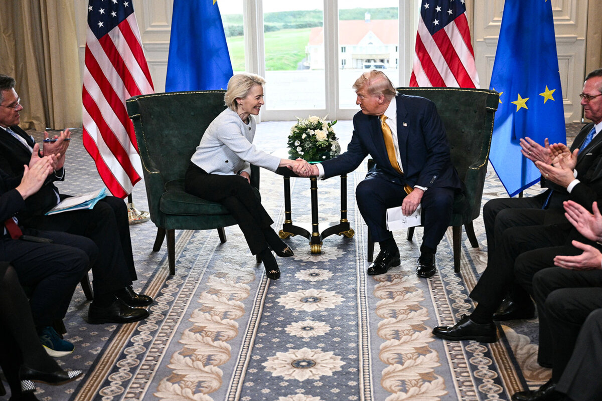 L’Union européenne capitule pour éviter une guerre commerciale avec Trump. (Mediapart – 28/07/25)